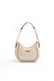 Beige - Beige Logo Women's Shoulder Bag Sp1168 - 2