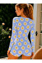 Egg Patterned Long Sleeve Pajama Jumpsuit - 4