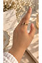Copper Sunflower Patterned Adjustable Thin Ring