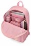 Unisex Salmon Pink School Backpack Multi-Compartment Daily Bag 45X33X14 cm - 2