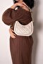 Beige - Beige Logo Women's Shoulder Bag Sp1168