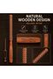 Milano Professional Extra-Slim Wooden Round Hair Brush M7181 with Sectioning Tool, Ball-Tipped Nylon Bristles and Square-Sided Handle for Precision Blow-Drying & Styling, Made in Italy - 3