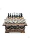 Zngzrmll Handcrafted Walnut Chest Model Chess Set with Hidden Compartment and Metal Classic Chess (151832) t - 4