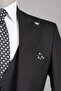 5 Button Dobby Vest Suit Dobby Black - 4