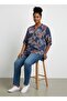 100% Cotton Patterned Blouse (Fits Sizes 40-46.)