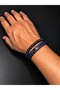 Men's Beaded Leather Bracelet Set Natural Stone Look Stylish Modern Design Daily Use Accessory