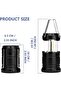 LED Outdoor Camping Light, 2 Packs Mini Portable Tent Emergency Lamp, Stretchable Hanging Tent Light - 7