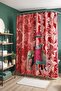 Red Ethnic Elephant Patterned Bathroom Curtain, Shower Curtain, Bathtub Curtain 175X200Cm - 4