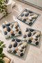 Glass Drain Cover |   Ribbed Glass |   Natura |   4-Piece Set |   15cm X 15cm - 4