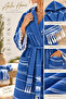 Sultan Cotton Peshtemal Bathrobe Hooded Lightweight Quick Drying Tasseled Beach Pool Spa Bath Robe - 5