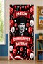 Elastic School Classroom Door Decorations, October 29Th Republic Day, Fabric Door Decorations, Classroom Door, School Event Door Decorations