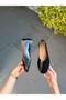 Black Suede Patent Leather Women's Daily Ballerinas
