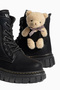 D066 Daily Girls' Cold-Proof Boots with Teddy Bear Design - 3