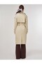 Double-Breasted Collar Trench Coat Stone 14039 - 5