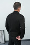 Hair Braid Black Wide Collar Double Zipper Premium Cardigan - 3
