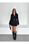Eyelet Buttoned Belted Trench Jacket