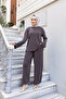 Zümra Premium Elastic Pocketed Modal Single Jersey Double Hijab Tracksuit Set