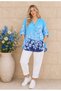 Italian Cotton Ethnic Patterned Long Sleeve Plus Size Women's Shirt 44/52