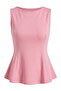 Volanli Zero Sleeve Blouse Pink