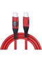 URBANNX 2 Pack USB-C Fast Charging Cables 3M+2M with LED Display Fast Charging Cable with LED - 6