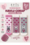 Children's Winter Towel Socks with Non-Slip Soles and Rabbit Pattern, Set of 3 Socks