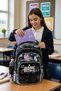 School Backpack Nice Black Stoned Glitter 3 Compartments Orthopedic 45X30X15Cm - 4