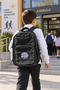 School Backpack Cool Black 3 Compartments Orthopedic A4 Water Bottle Pocket 42X30X18Cm - 7