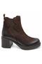 2553103K Genuine Nubuck Leather Women's Thick Heeled Daily Boots - 5
