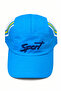 Blue Sport Written Mesh Summer Hat - Unisex Adjustable Sports Cap