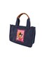 Hande Dizayn Valentine's Mother's Day Navy Blue Mini Tote Bag Pinterest Model Strap Shoulder Bag - 4