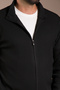Men's Black Terry Knitted Cardigan - 3