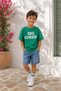 Boy's Printed Denim T-Shirt Shorts Set Summer Casual Model - 4