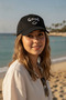 Unisex Black Good Written and Smiling Face Embroidered Adjustable Baseball Cap - 2
