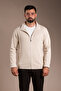 Men's Beige Terry Knitted Cardigan - 4