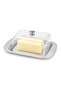 Stainless Steel Butter Dish with Lid - Stylish Butter Cheese Storage Serving Container - Mini Breakfast Cheese Butter Container Breakfast Presentation Plate - 5
