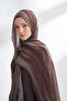 Organic Touch Viscose Blend Patterned Shawl - Marsala - Smoked - 2