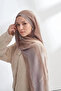 Organic Touch Viscose Blend Patterned Shawl - Stone - 2