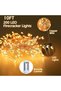 أضواء زينة على شكل مفرقعات نارية، 3 أمتار، 100 مصباح LED مقاوم للماء، سلك نحاسي، أضواء خيالية تعمل بالبطارية - 5