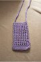 Handmade Crochet Knitted Crossbody Phone Bag - 2