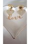 Zircon Stone Dangle Heart Earrings - 3