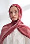 Organic Touch Viscose Blend Patterned Shawl - Burgundy