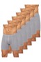 322 Men's Bamboo Lycra Gray Boxer Shorts 6 Pieces - 2