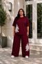 Women's Plus Size Rose Print Oversize 2-Piece Tracksuit Set Wide Leg Crew Neck Comfortable Fit Casual XL 2XL 3XL 4XL 5XL 6XL 7XL 8XL - 2