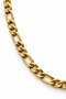 Stainless Steel Gold Color Figaro Chain Men's Necklace 68 cm - 3