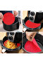 23cm Washable Silicone Oven and Airfryer Baking Mat - Round Non-Stick Baking Paper Mat - 3