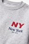 Gray New York Printed Sweatshirt - 3