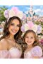 Premium Luxury Minnie Pink White Sequin Heart Patterned Feather Ear Bow Party Crown Women's Children's Crown - 2