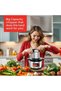 Electric Food Chopper 8L Stainless Steel Mincer & Mixer with 3 Speed Control & 6 Sharp Blades for Heavy Duty Kitchen Tasks 8 L 1300 W SF5586FC BS Silver/Black - 2
