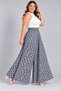 Women's New Season Elastic Waist Plus Size Patterned Pocket Skirt Trousers - 3