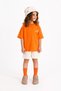 Orange T-Shirt Kids Unisex - 3